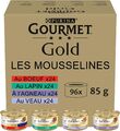 Nestle Nestle Gourmet Gold Les Mousselines: Kaninchen, Rind, Kalb, Lamm 96x85g