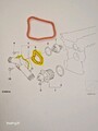 Original BMW ELRING Dichtung Thermostatgehäuse 5er E39 M50/M52 Profildichtung 