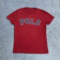 POLO RALPH LAUREN Herren T-Shirt Kurzarm Small Custom Fit Logo 9915 Rot