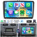 4+64G DAB+ Android15 Autoradio CahtGPT Carplay KAM Für VW GOLF 5 6 Tiguan Touran