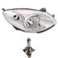 Scheinwerfer rechts für Renault Twingo II 2 Bj 07-12 chrom H4 inkl. Lampen