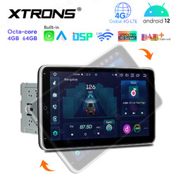 10,1" Autoradio Doppel 2 DIN Octa Kern Android 14 4G LTE GPS Navi RDS Universal 