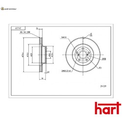 2x BREMSSCHEIBE 214 339 FÜR TOYOTA SUBARU OUTBACK/LEGACY FORESTER BRZ XV 2.0L