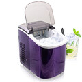Design Edelstahl Eiswürfelmaschine Eiswürfelbereiter IceMaker Maschine Violett