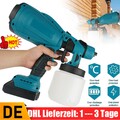 Farbsprühsystem Wandfarbe Lacke Farbsprühgerät Elektrische Spritzpistole 1000ml