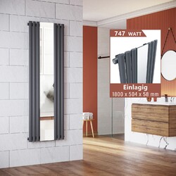 Design Heizkörper Paneelheizkörper Röhrenheizkörper Ein/Doppel Weiß/Anthrazit 