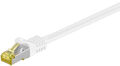 goobay - RJ45 Patchkabel CAT 6A S/FTP (PiMF), 500 MHz mit CAT 7 Rohkabel, weiß -