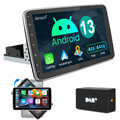 10" Android 13 DAB+ Autoradio 1 DIN GPS Navi WIFI 360° Drehbar Bildschirm 4+64GB