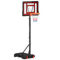 Basketballständer Outdoor mit Rollen, 160-210 cm höhenverstellbar Basketballkorb