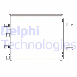 DELPHI CF20241 Kondensator Klimaanlage für JAGUAR XF (J05, CC9) S-Type (X200)