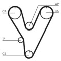 Zahnriemen Satz für Chrysler Hyundai Continental Ctam Ct805K1 1989 - 2003