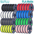 SUNLU 5KG 10KG Matte PLA 3D Drucker Filament 1.75mm 1KG/Roll For FDM 3D Printers
