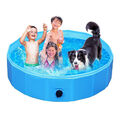 Faltbarer Hundepool Hundebad Doggy Pool Hundebecken Swimmingpool Ø120/160 x 30cm