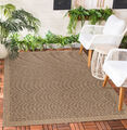 Outdoor-Teppich Naturfarben Wetterfest Wohnzimmer Terrasse Balkon Küchenteppich