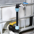 IBC Schwanenhals 3/4" Auslaufhahn Adapter Für Container Regen Wassertank Zubehör