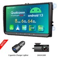 DVR+9"Android 13 8Kern 6+64 Autoradio GPS Navi CarPlay für VW Golf 5 6 Jetta EOS