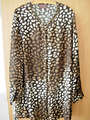 MODISCHE BLUSE  SCHWARZ/BRAUN/BEIGE GEMUSTERT -  SEMPRE PUI BY CHALOU - GR 52!!!