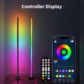 LED STEHLEUCHTE BUNT ECKLEUCHTE STEHLAMPE DIMMBAR LICHTSÄULE LED RGB 120CM DHL
