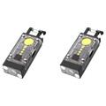 2X LED-COB-SchlüSselanhäNger-Licht, Solar-Typ-C-USB, Wiederaufladbar, Tragb8604