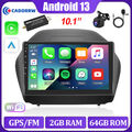 DAB+64G 10.1"Android 13 Autoradio Carplay GPS  Für Hyundai ix35 Tucson 2009-2015