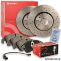 2x Brembo Sport Bremsscheiben Ø288mm + Beläge vorne passend für VW Polo 5 6R1