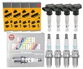 4x NGK Zündspule +4x Zündkerze Laser Platinum passend für Audi A5 8T3 1.8 TFSI