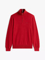 Tommy Hilfiger Herren Zip Pullover Troyer Pulli rot  Größe M - XXXL