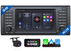 8 Kern 6+64GB Android 13 Autoradio CarPlay GPS Navi DSP Wlan RDS für BMW 5er E39