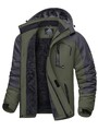 Herren Wasserdichte Winterjacke Warme Wintermäntel Outdoor Ski Schnee Kapuzenjac