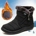 Damen Schneeschuhe Winter Wasserdicht Warm Stiefel Stiefeletten Flache SnowBoots
