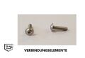 Linsenkopfschrauben mit FLANSCH ISO 7380 EDELSTAHL A2 M1,6 M2 M2,5 M3 M4