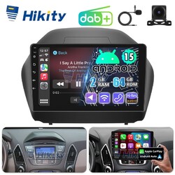 DAB+ Carplay 2+64GB Android 15 Autoradio GPS NAVI RDS Für Hyundai ix35 2009-2015