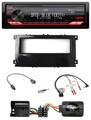 JVC DAB Lenkrad Bluetooth USB Autoradio für Ford Focus ab 07 Galaxy C-Max schwar