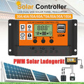 PWM Solar Ladegerät LCD 30A/60A/100A 12V/24V Controller Panel Regler Daul USB DE