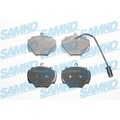 1x ORIGINAL® SAMKO 5SP431 Bremsbelagsatz, Scheibenbremse Hinten für Land Rover