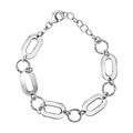 Vivance Armband aus 925/- Silber rhodiniert Glieder in glanz und strukturiert F