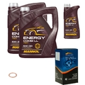 KRAFT Ölfilter 11 L MANNOL Energy Combi LL 5W-30 für Opel Vivaro Kasten