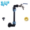 IBC Schwanenhals 3/4" Auslaufhahn Regenwassertank Regenfass Container Adapter