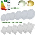 10X 3W-24W LED Panel Einbaustrahler Einbau-Spots ultra-flach Einbau-Leuchte slim