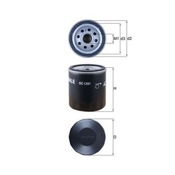 Ölfilter KNECHT OC 1291 für VAG