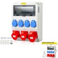 Stromverteiler 5-polig, Schutzkontakt, CEE, Baustromverteiler, ,
