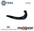 72-5578 LINKS RECHTS QUERLENKER SATZ VORNE NIEDRIGER MAXGEAR 2PCS NEU