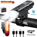 Fahrradlicht Set StVZO OSRAM LED Fahrrad Beleuchtung Akku Scheinwerfer Rücklicht