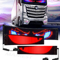 1/2x 60cm Lkw Devil's Eye Lampe LED-Bildschirm Auto-Augenlicht dynamisches Licht