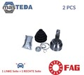 771 0568 30 GELENK ANTRIEBSWELLE VORNE WHEEL SIDE FAG 2PCS FÜR LANCIA DELTA III