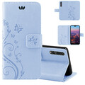 Huawei P20 Pro Handy Tasche Handyhülle Wallet Schutz Hülle Blumen Flip Cover