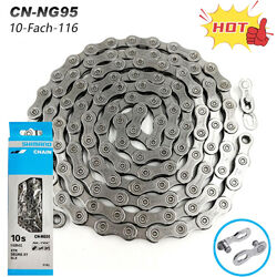 Für Shimano Kette CN-HG95 10 Fach DEORE XT XTR SLX HG-X SIL Fahrrad 116 Glieder