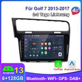 Android 13 Carplay Autoradio Für VW Golf VII MK7 2013-2017 DAB+ GPS NAVI 6+128G
