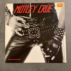 Mötley Crüe - Too Fast For Love  (Vinyl German 1st + Lyrics 1982 Elektra) VG+