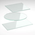 Glasplatte Klar Glas 6mm Tisch Tischplatte für Europalette oder Obstkiste